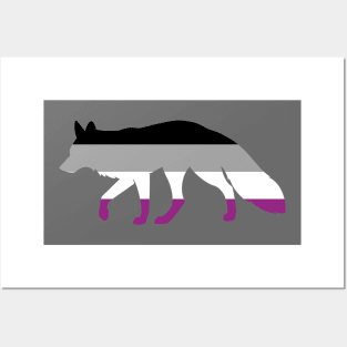 Pride Animals- Asexual Fox Posters and Art